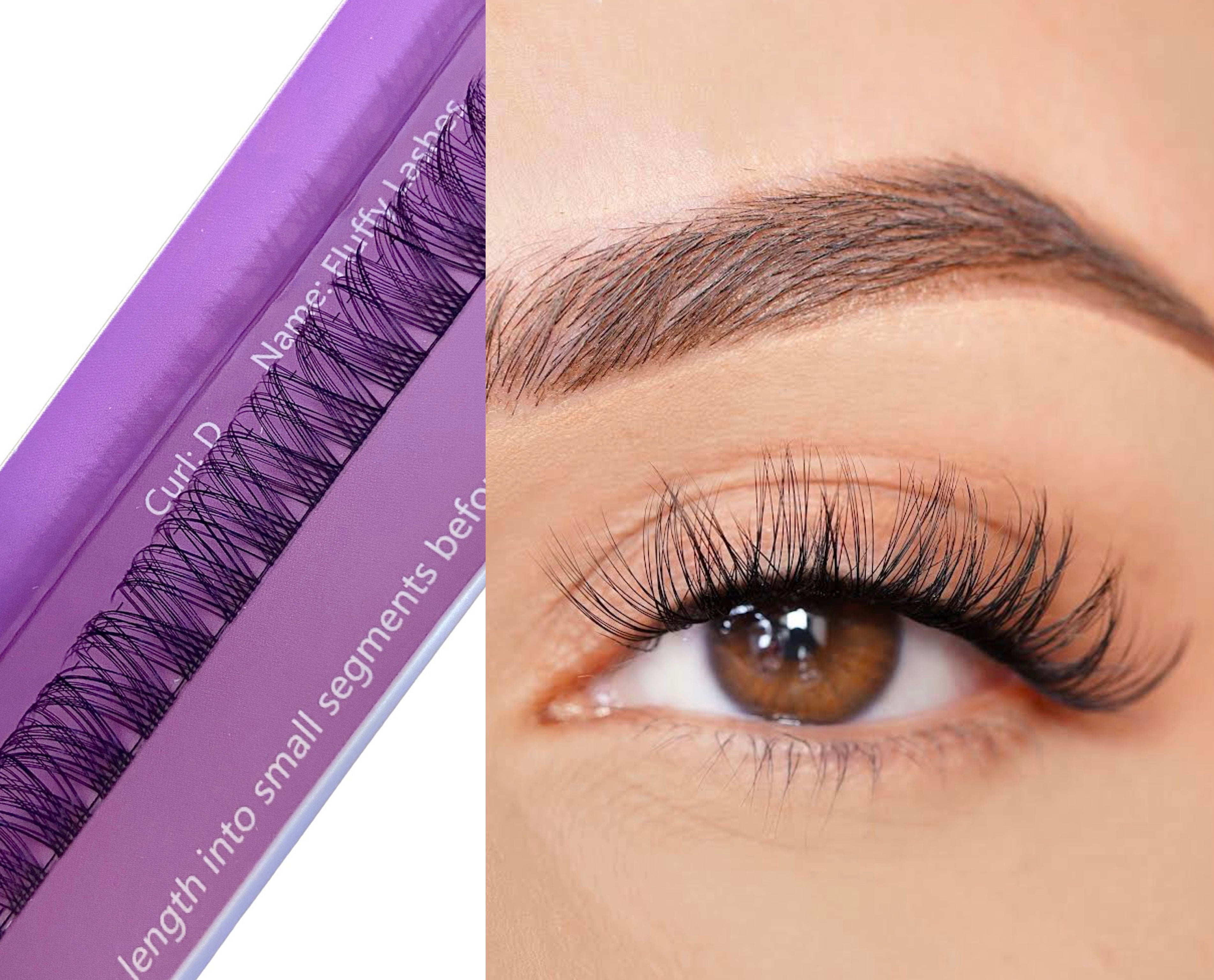 FLUFFY LASHES 14mm - DIY CUSTOM RIBBONS
