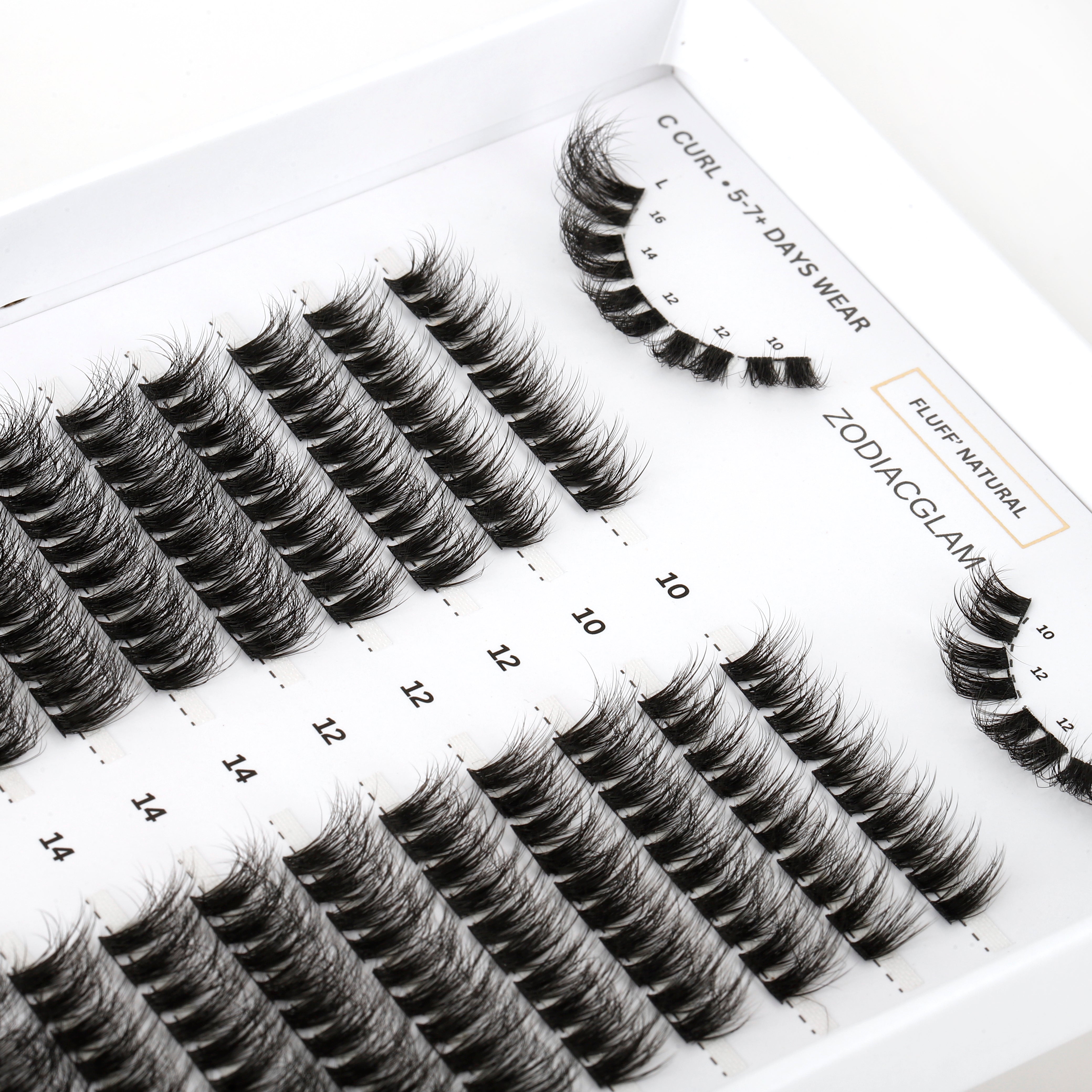 Fluff' Natural - DIY Lash Clusters (C CURL)