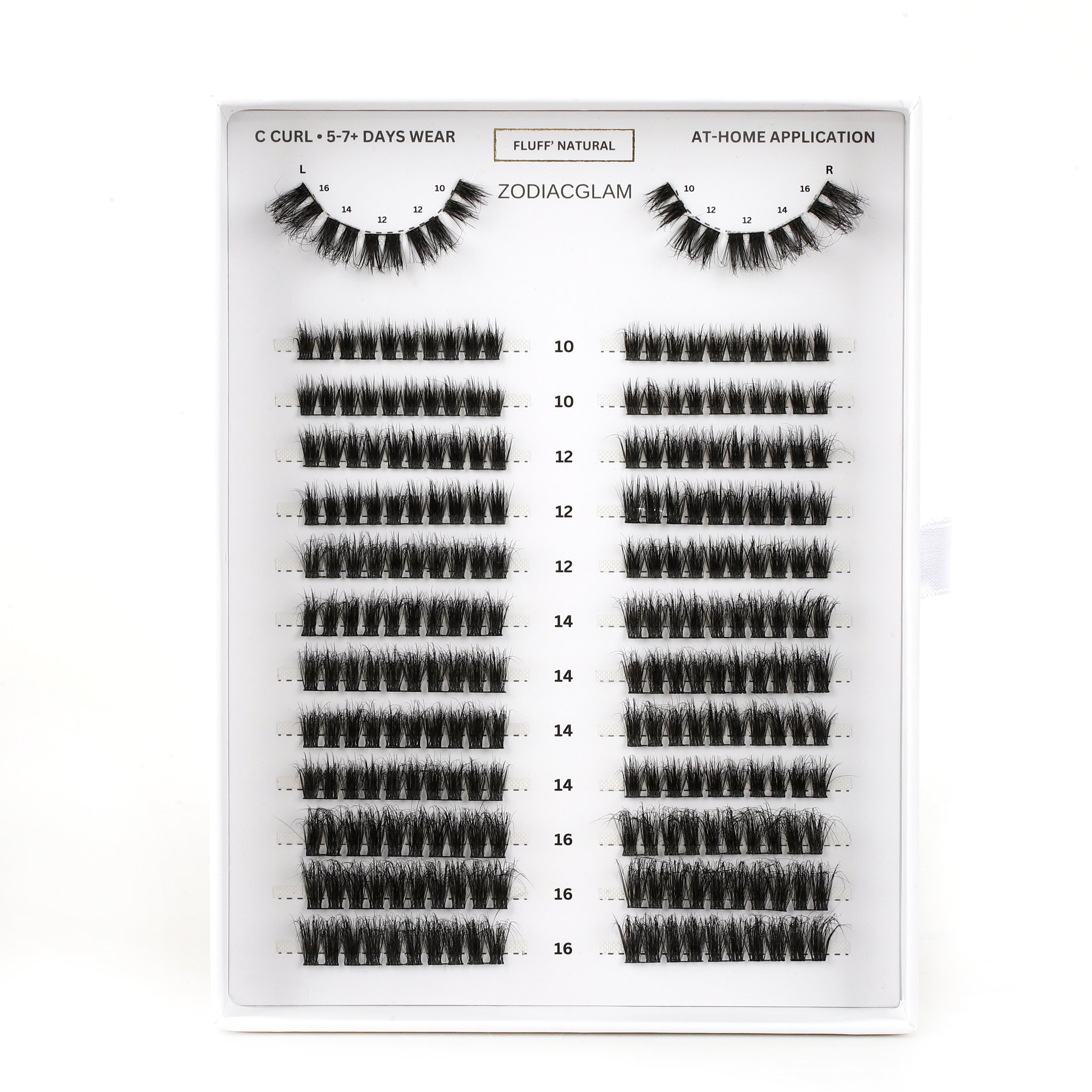 Fluff' Natural - DIY Lash Clusters (C CURL)