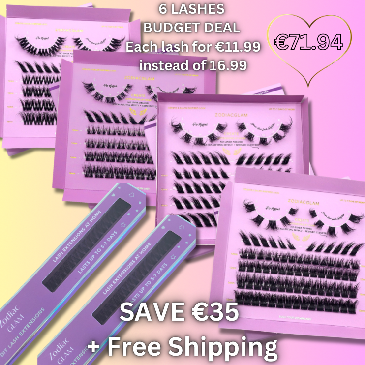 BUDGET DEAL - 6 DIY Lashes for only EUR11.99 each (SAVE €35 Free Shipping!)